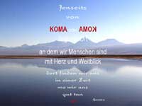 Jenseits von Koma oder Amok | Textkarte